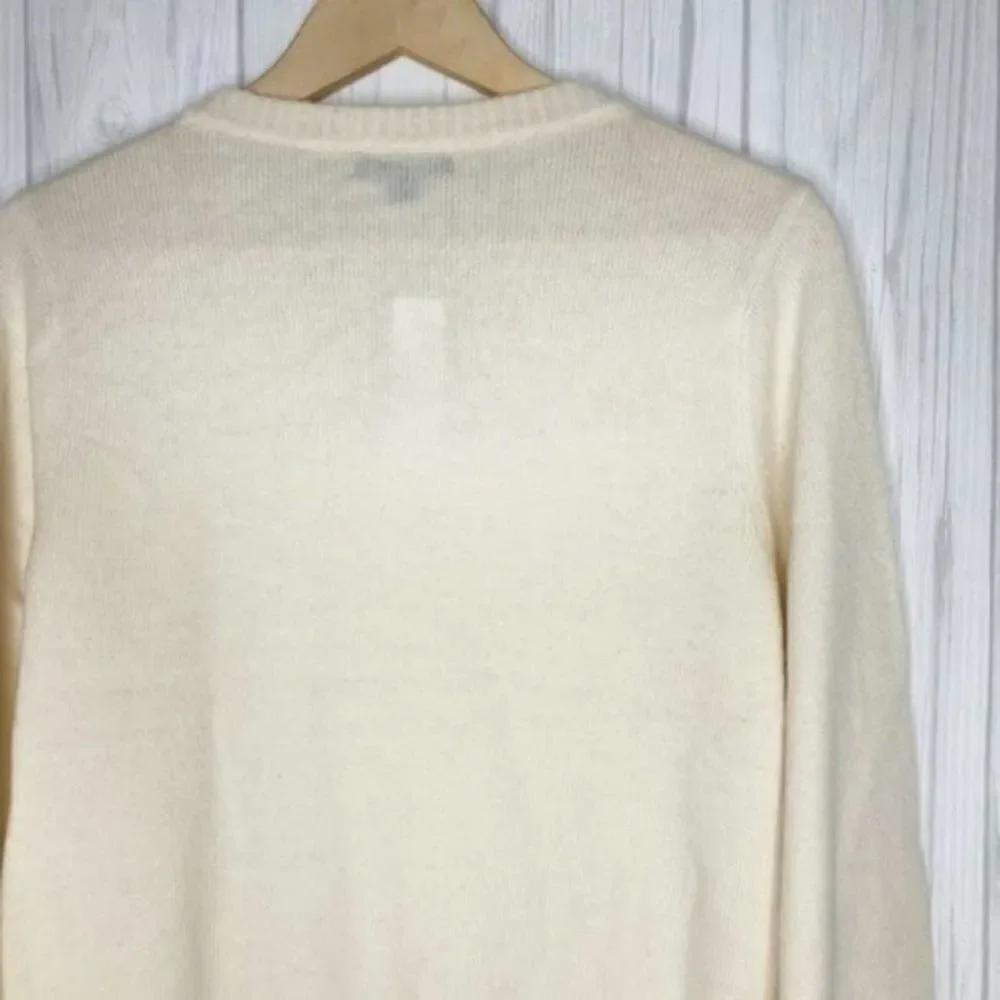J. CREW Crewneck Sweater with Jeweled Buttons
